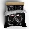 Grim Reaper Decor Three-Piece Set Soft Comfortable Duvet Cover Bedding Set Included 1*Duvet Cover & 2*Pillowcases, Gift