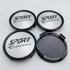 4 pièces 74MM ( Diamètre Intérieur 69MM) Emblème Badge Logo Édition Sport Cache-Moyeux de Roue de Voiture Jantes Moyeu Jante Cache-Moyeux Remplacer Accessoires de Voiture