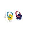 1pair Dopamine Flower Earrings Gold Color Circle Hoop Earrings Sweet Fashion Jewelry  Gift