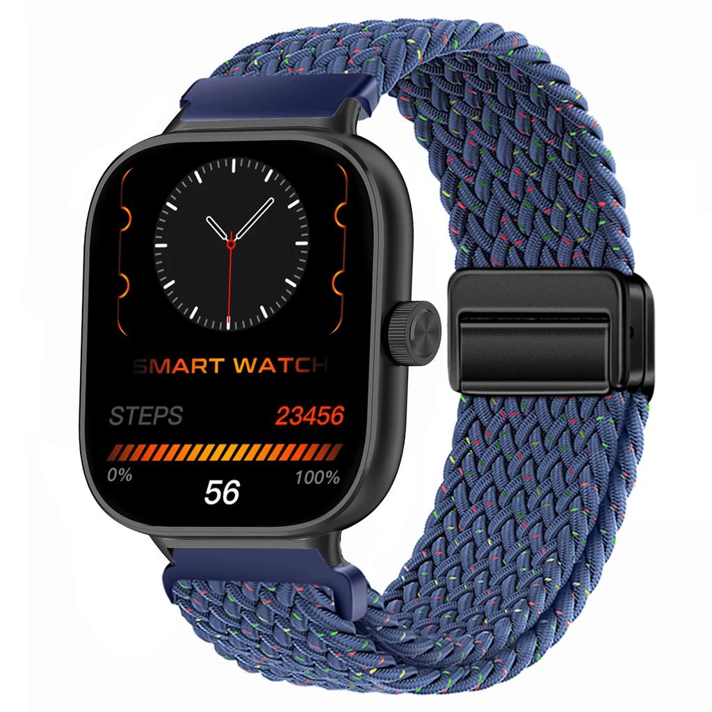 Magnetic Loop for Xiaomi Redmi Watch 4 5 Strap Adjustable Braided Sport Nylon Replacement correa bracelet Miband 8pro 9pro band