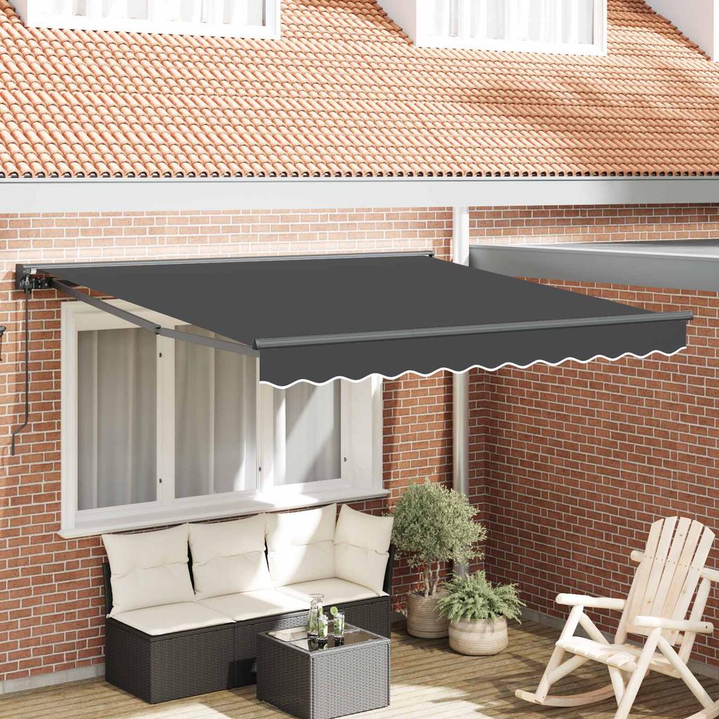 Retractable Awning Frame Anthracite 300 X 250 Cm