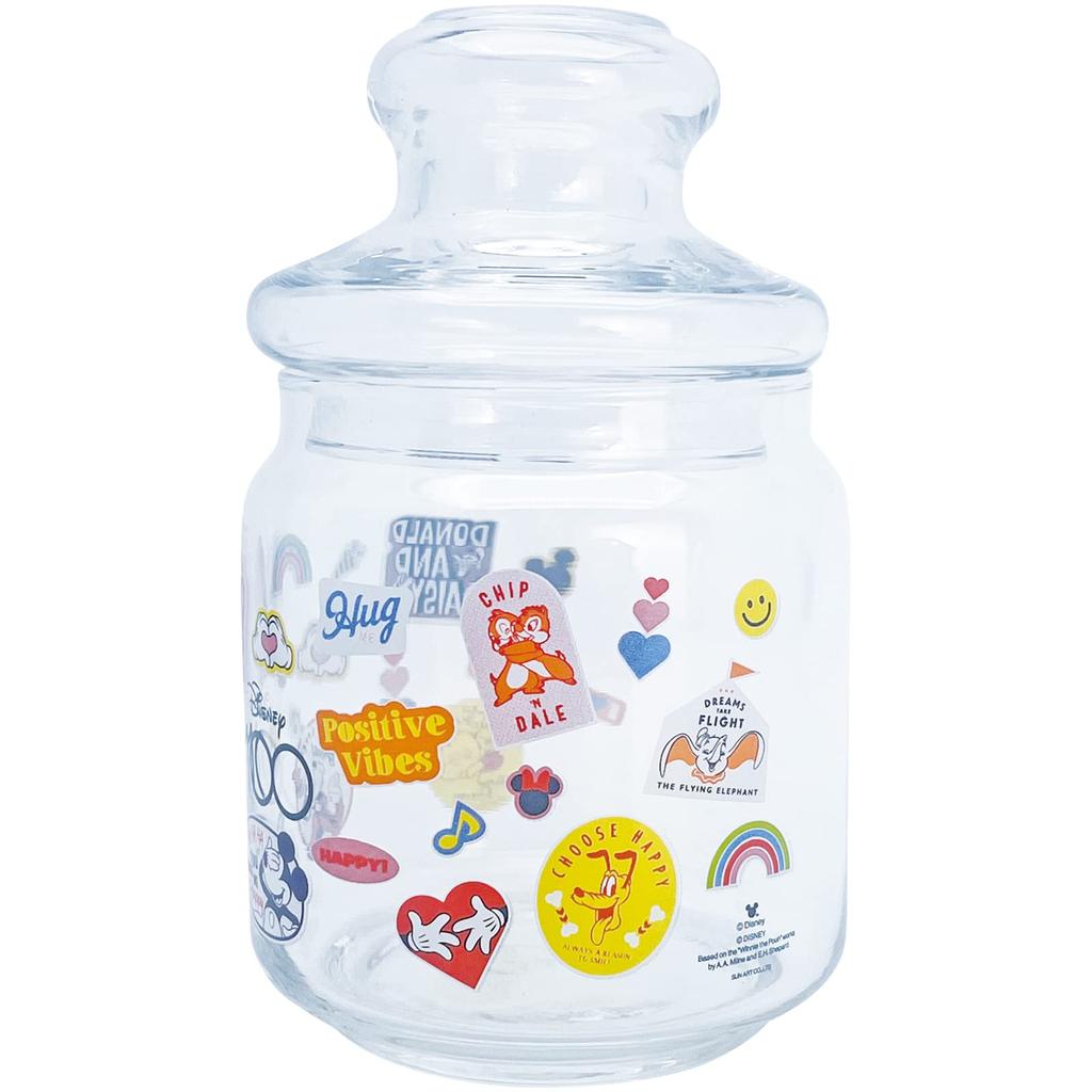 Sun Art Walt Disney Company 100th Anniversary D100 Glass Storage Character Birthday Made In Container/Canister, Design, Approx. 500ml, Tableware,