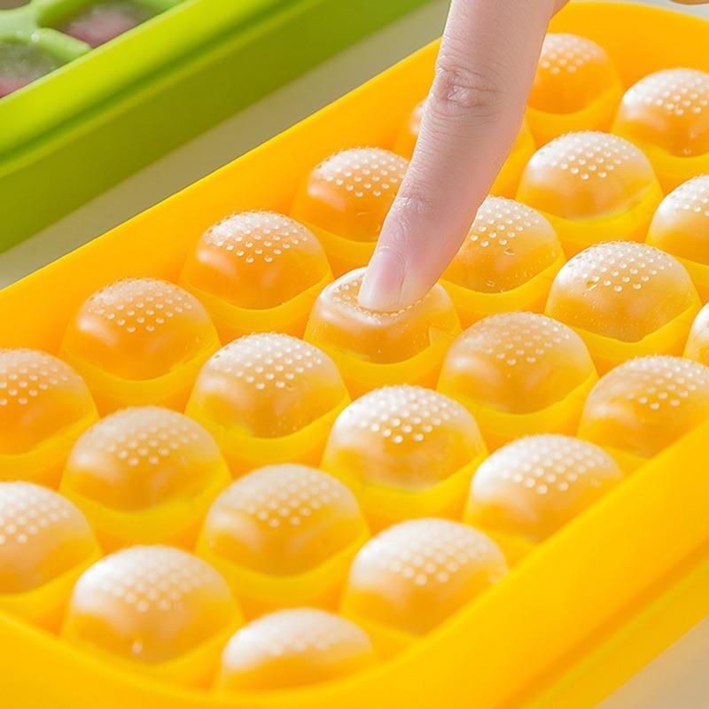 28Grid Portable Water Injection Ice Tray Mold Food Grade Silicone Press Type Ice Cube Tray Mold DIY Ice Maker Ice Cube Tray