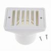 Pool Overflow Fitting Drain with Grate Easy To Install
