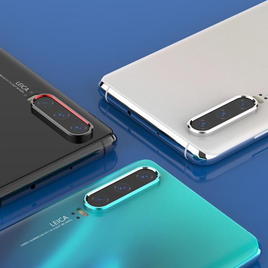 Schutzfolie aus gehärtetem Glas für Handy, Ring für Kameralinse für Huawei P30/P30 Pro