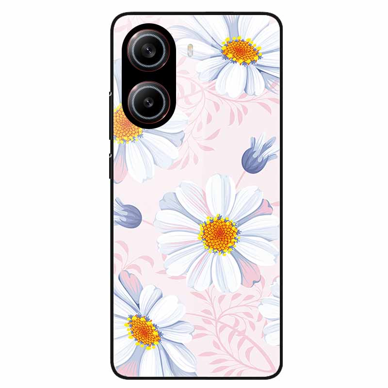 For Poco X7 Pro 5G Case Flower Hard Back Cover Tempered Glass Cases for Xiaomi Poco X 7 Pro X7Pro Hard Shells PocoX7Pro 2025 New