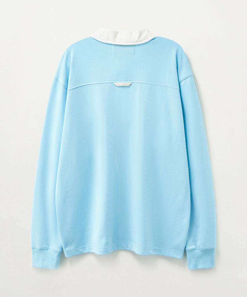 Seteo Crest Logo Rugby Long Sleeve Sky Blue