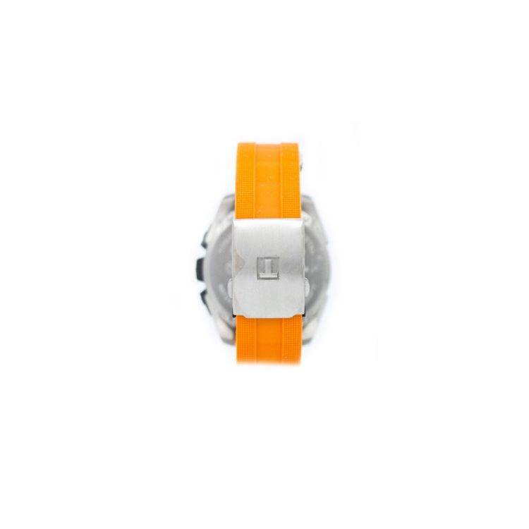 Tissot Quarzwerk 100 Meter Wasserdicht Uhr Blaues Zifferblatt Titan Gehäuse Kautschuk Armband Herren Uhren T091.420.47.051.01