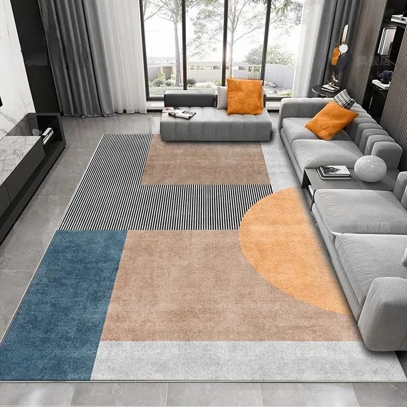 Modern Light Luxury Carpets Nordic Bedroom Carpet Large Area Living Room Decor Floor Mat Home Study Lounge Minimalist Style Rug 40x60cm