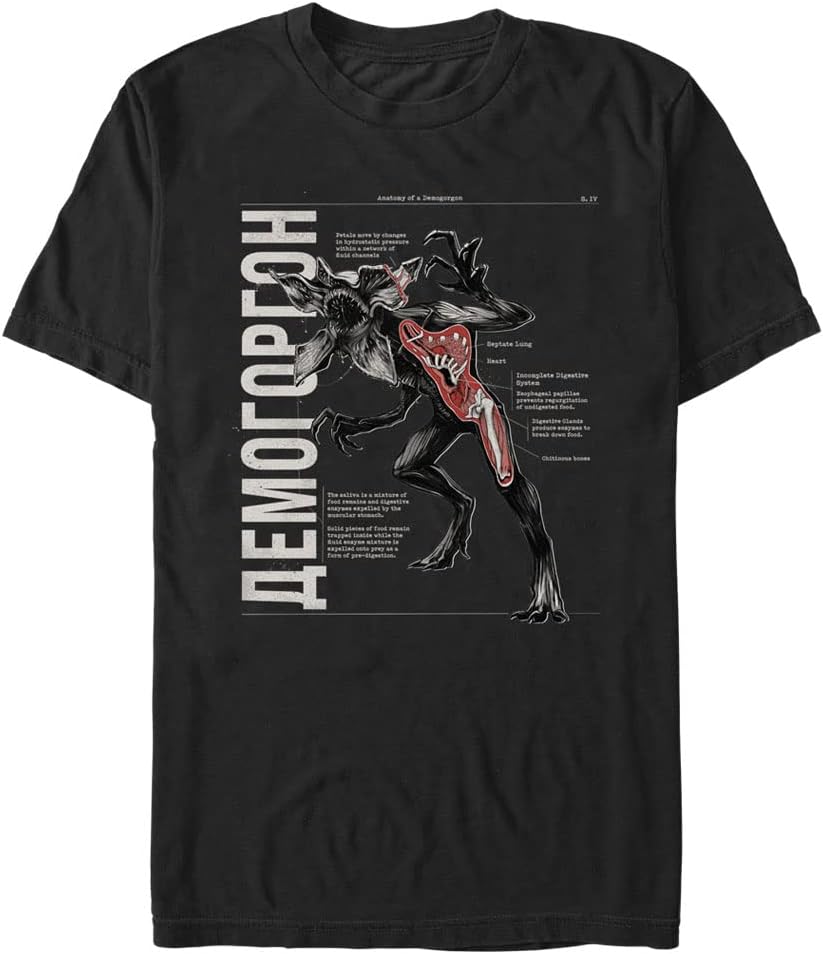 Stranger Things Men s Big & Tall Anatomy B Short Sleeve Tee S