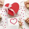 Romantic Heart Stickers for Valentine's Day & Weddings - 10 Sheets of Red & Pink Love Decals, Perfect for Jewelry Gift Boxes