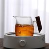 350ML Heat Resistant Vertical Striped Glass Fair Cup Tea Pitcher Chahai Tea Cup Kung Fu Tea Set Coffee Server Pour Pitcher