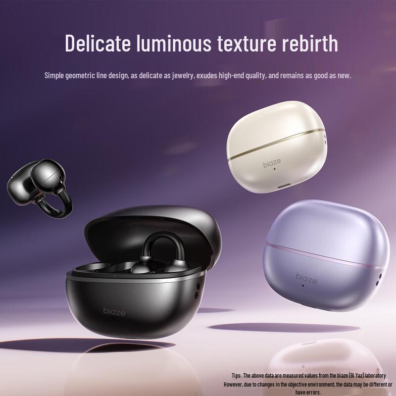 Biazi Open-Ear Clip Bone Conduction Sports Bluetooth Earphones