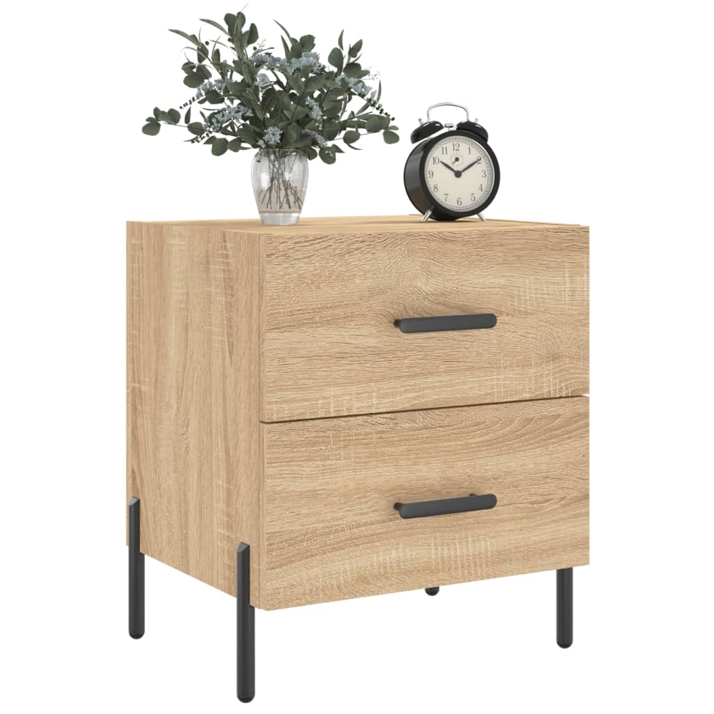 Nightstand, Sonoma Oak, 40X35X47.5 Cm Wood-Based Material