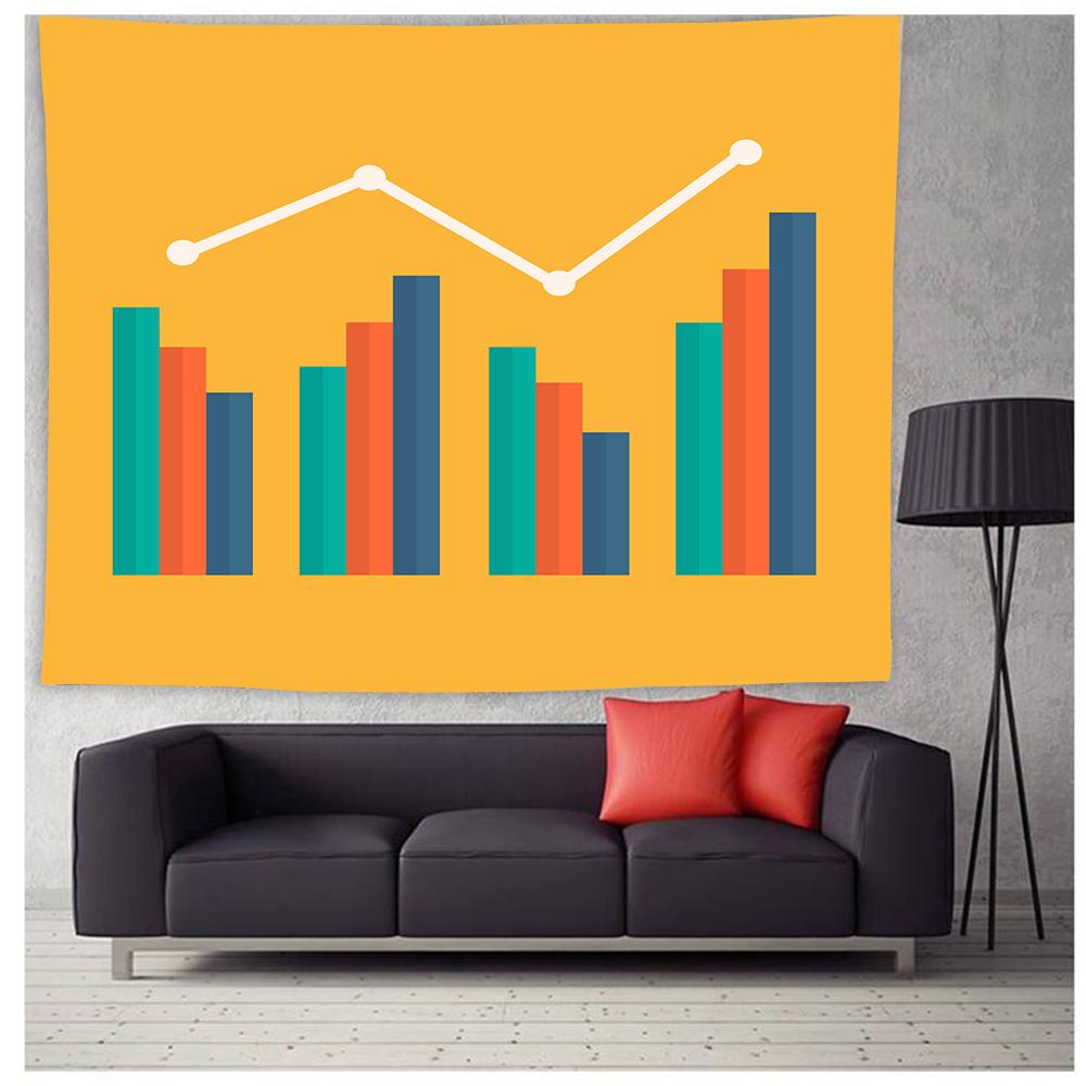 Домашний декор психоделический гобелен настенный гистограмма гистограмма печатный гобелен — фото 8