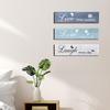 3 Pieces Rustic Wood Sign Wall Decor Live Love Blessed Family and Love Decoration for Home Kitchen Living Room No Frame