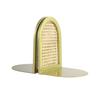 Metal Book Holders Simple Book Stands Book Stoppers Arch Rattan Bookends Decorative Bookends for School Home Office