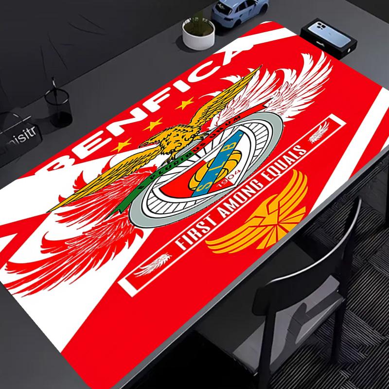 Sport Lisboa e Benfica Mouse Pad - Kaymaz Kauçuk Taban, İş, Oyun, Ofis ve Ev Kullanımı İçin Pürüzsüz Yüzey, Masaüstü Mouse Pad