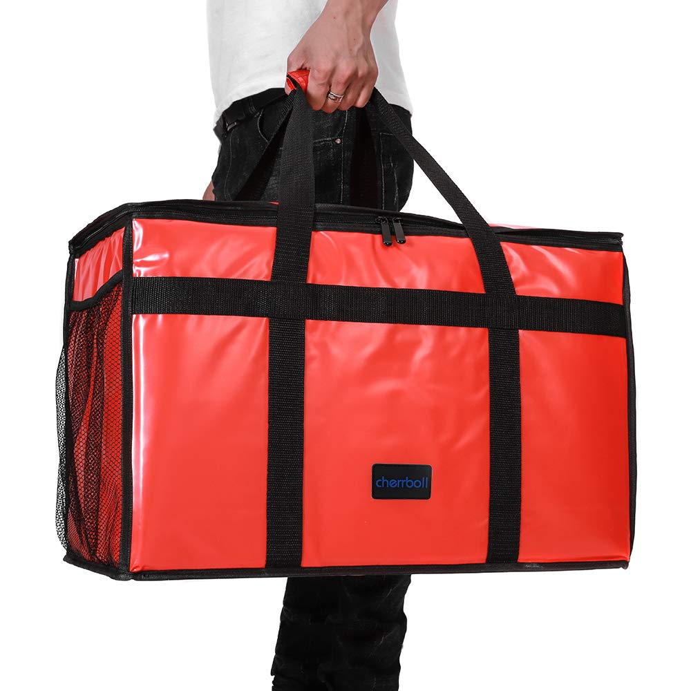 Cherrboll Isolert Matlevering Holdbar Matlevering Shopping Holder Maten Kald og Oppbevaring Vanntett Pose, Vannavstøtende Kommersiell Kvalitet Pose,