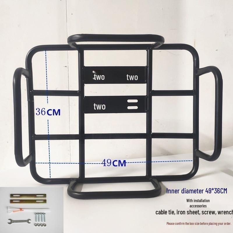 Electric Motorcycle Rear Rack for Food Delivery - Insulated Box Bracket