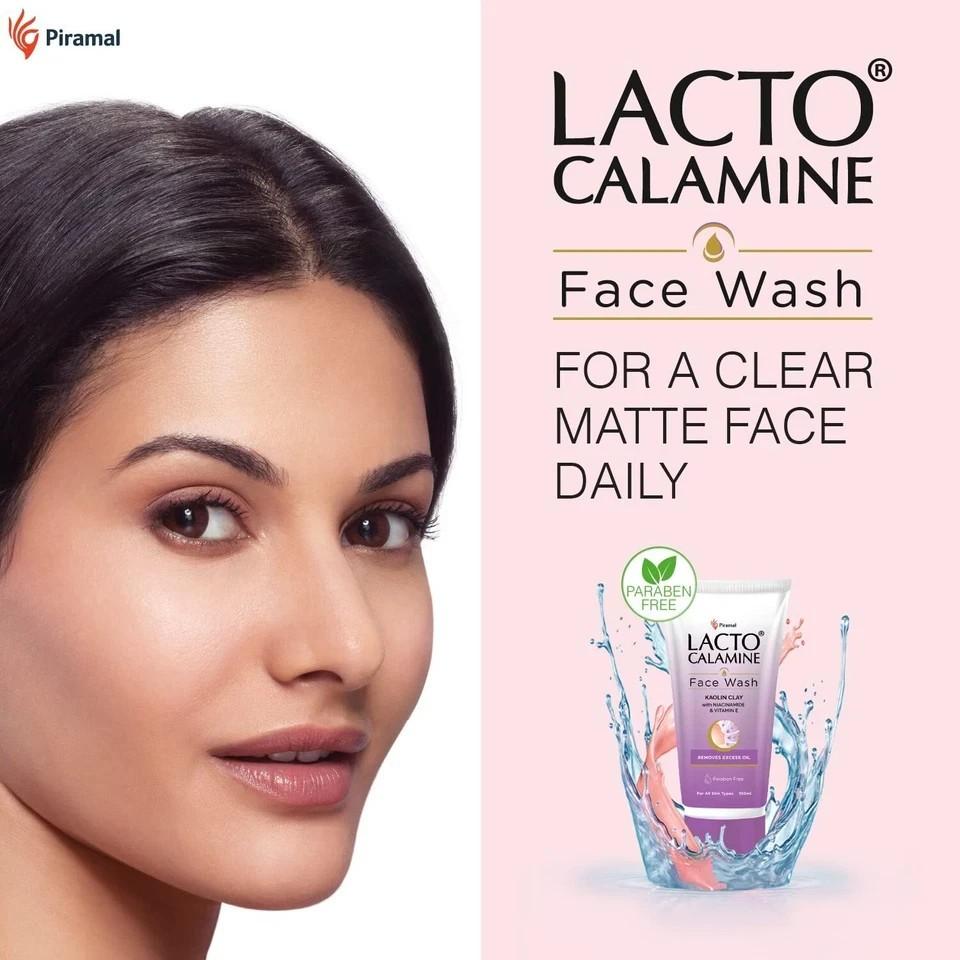 Lacto Calamine Daily Facewash With Kaolin Clay And Vitamin E, Niacinamide 100ml