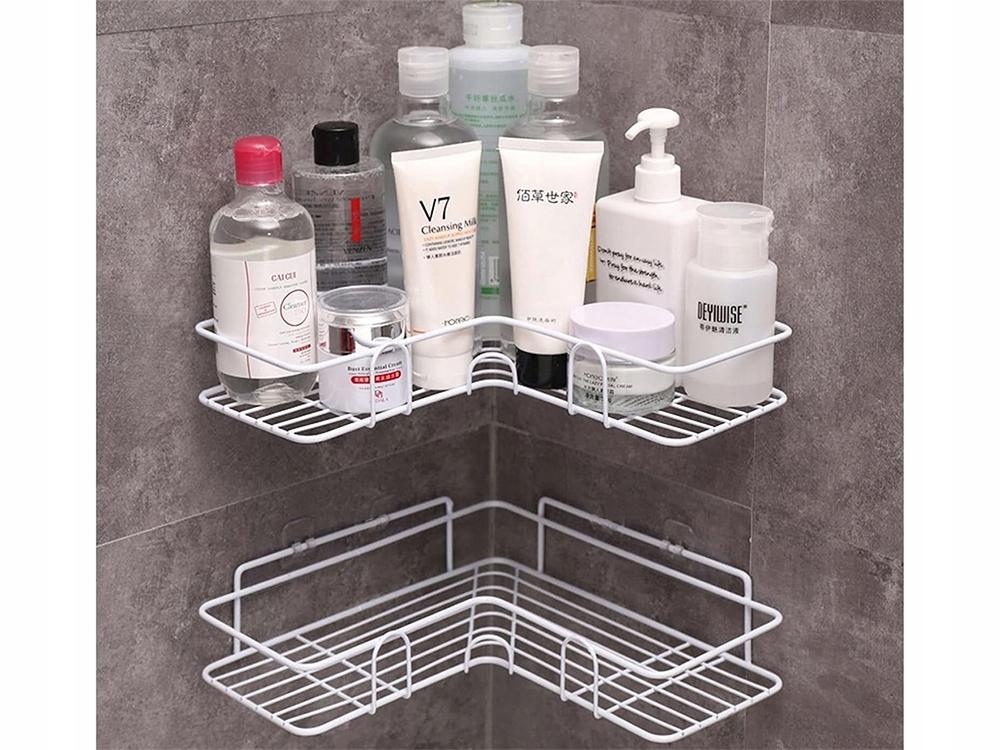 Corner Bathroom Shelf Cy-0111 White (40) Gab_A