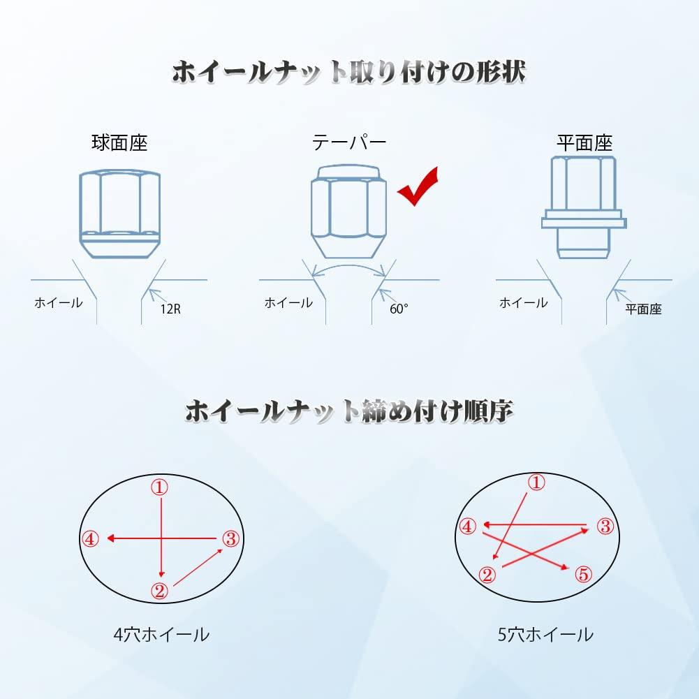 Steel Wheel Nut Tire Nuts Racing Nuts Wheel Lock Nuts M12 X P1.5 Height