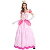 Nouvelle Robe de Princesse Fête au Palais Jupe de Reine Vêtements Rose Fleur de Pêcher Costumes d'Halloween Anime pour Femmes