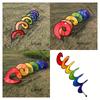 Rainbow Spiral Wind Spinners, Colorful Hanging Wind Twisters for Garden, Yard, Patio Decoration, Outdoor Party and Holiday