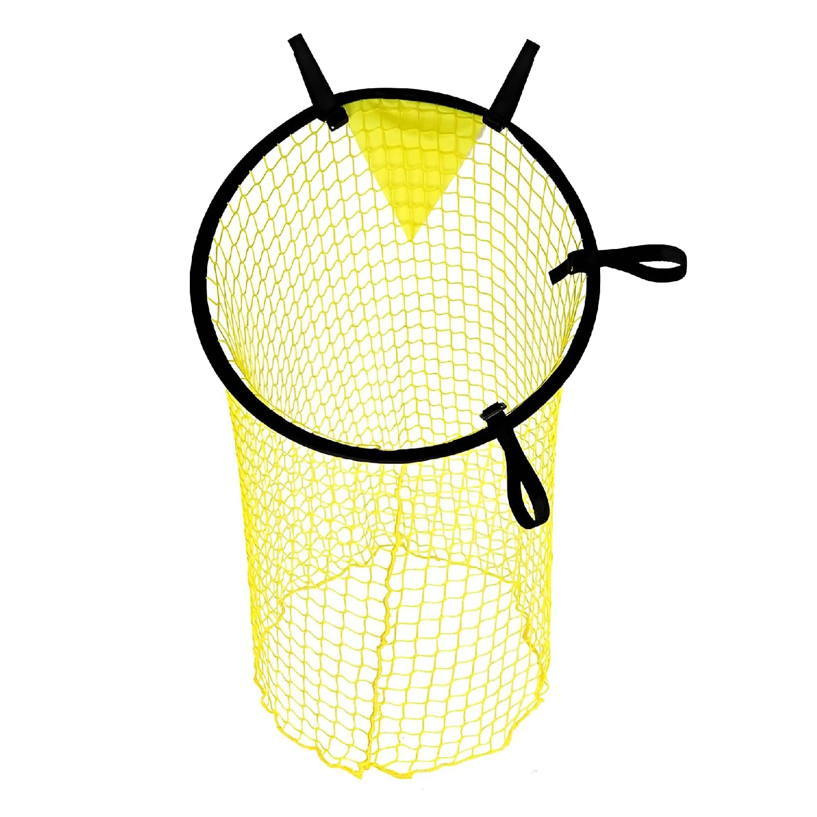 ZERONOWA Soccer Goal Target Net, Accuracy Training, Shooting Practice Corner Net (Yellow, 46cm)