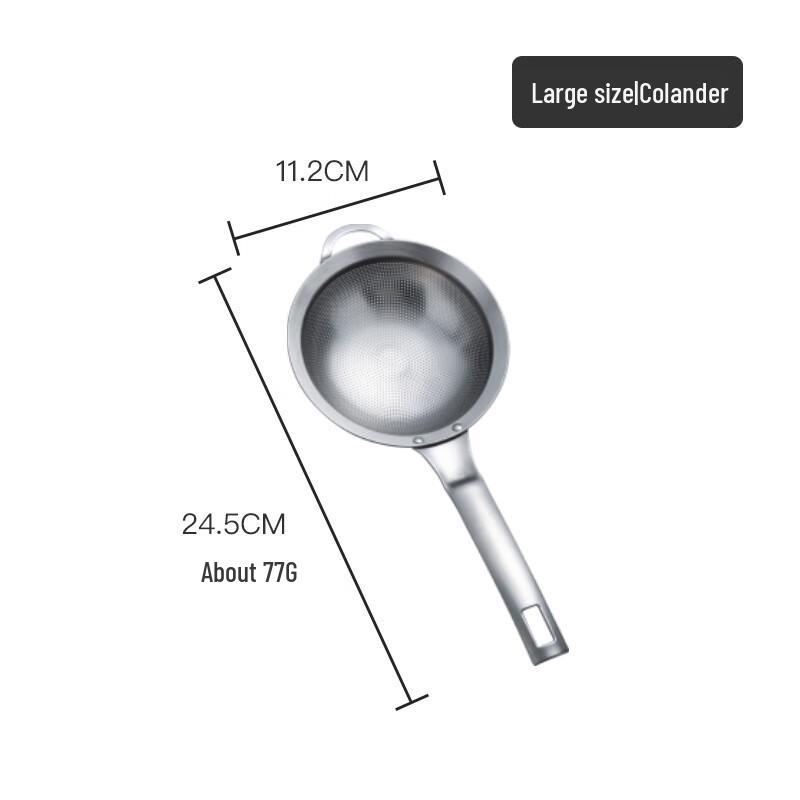 ZISIZ 304 Edelstahl Feinsieb Löffel Set