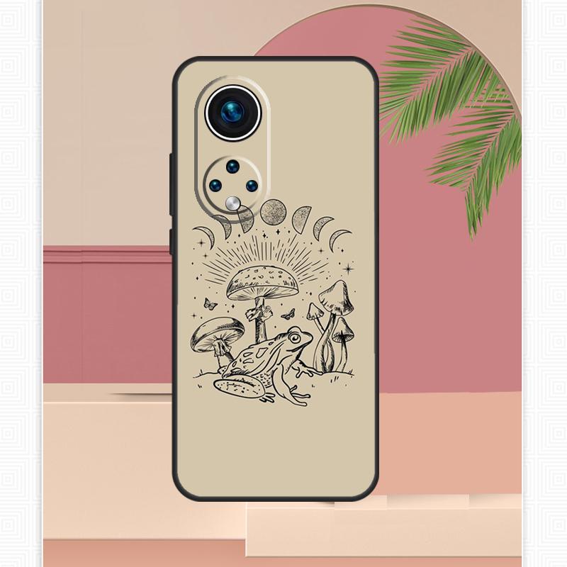 Cottagecore  Magic Mushroom Frog Moon Case For Honor Magic 7 Lite 5 6 8 Pro Honor 200 400 X9c X9b X9a X8b X8a X8c 50 70 90 Cover