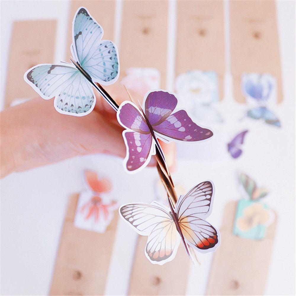 School Supplies Student Gift Stationery 3D Butterfly Bookmarks Paper Bookmark Bookmark