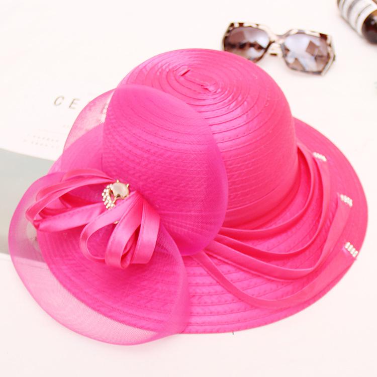 

Summer Uv Protection Sun Hat Women S Hot Diamond Mesh Gauze Hat Outdoor Sun Protection Beach Basin Hat M（56-58cm）