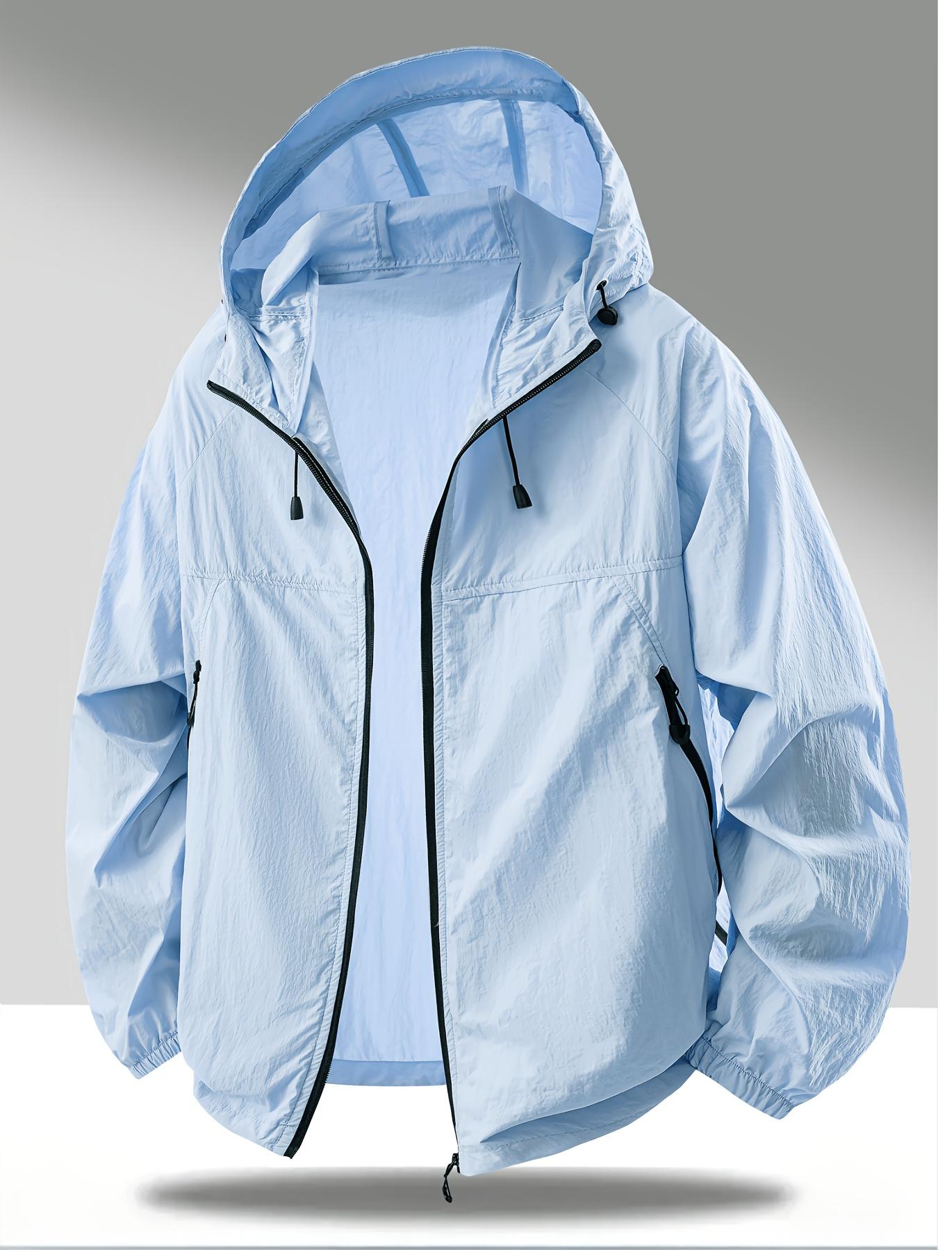 

Men s Summer Fashion Lightweight Breathable Sun-Resistant Shirt, Quick-Dry Hooded Long Sleeve Jacket, Fishing Jacket, Suitable for Outdoor Sports 4xl