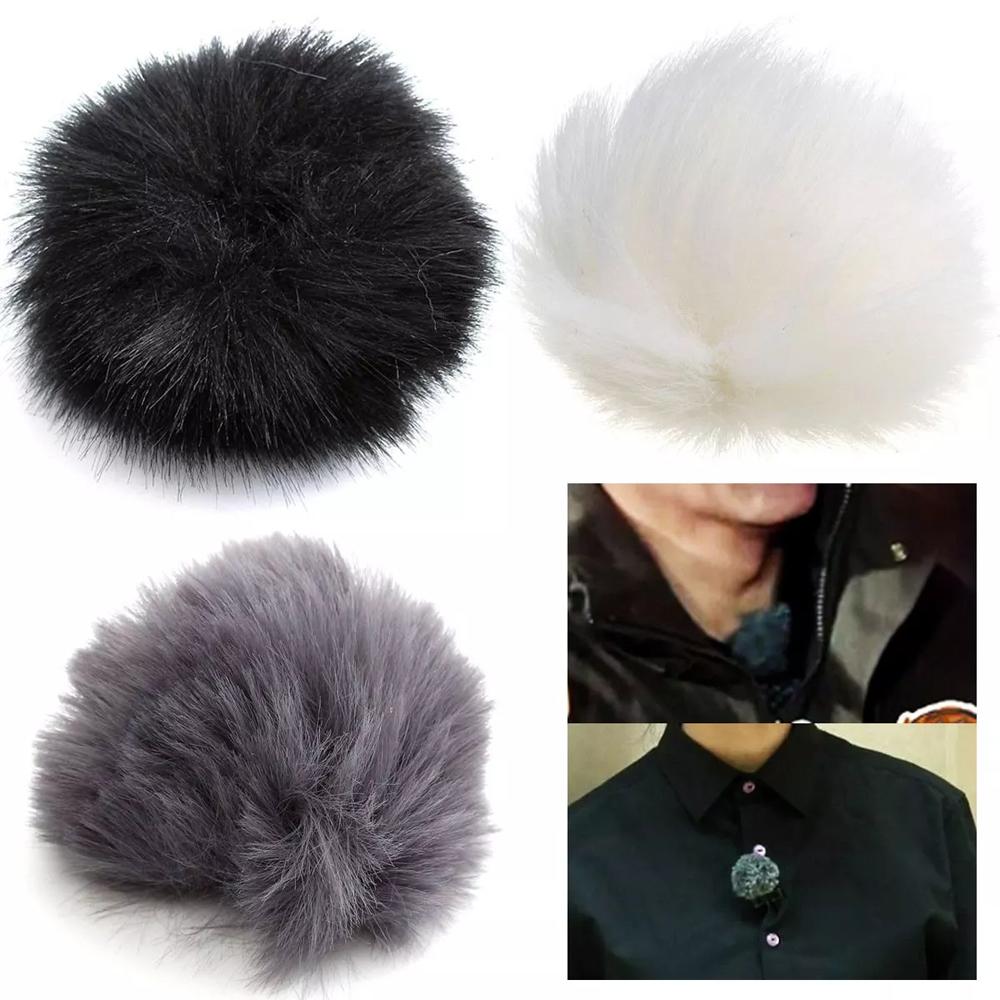 Outdoor Microphones Soft Lavalier Furry Wind Muff Lapel Mic Windscreen Microphone Windshield