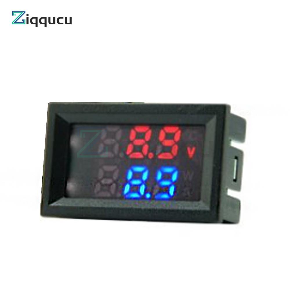 DC4-30V DC LED Display Dual Digital Temperature Red Blue Green Digital Temperature Sensor With NTC 10K 3950 Probe Cable