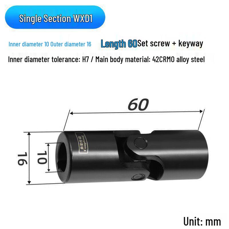 WXD/WX 90° Universal Rotating Drive Shaft Coupling
