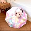 Super Sonico  pattern, automatic folding umbrella, portable and foldable design, 8 ribs, a Christmas or birthday gift.