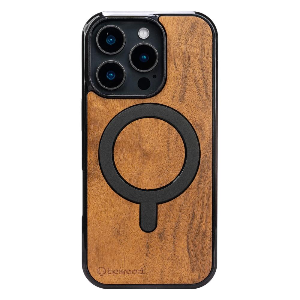 Bewood Wooden Case for iPhone 16 Pro imbuia with MagSafe