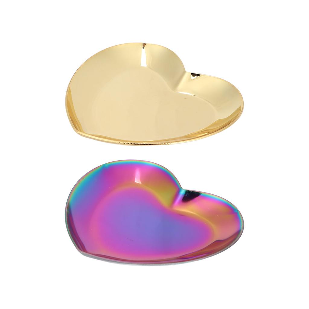 Placa de exibição de Nail Art em aço inoxidável em forma de coração, maquiagem cosmética, dicas de manicure, paleta de mistura de cores