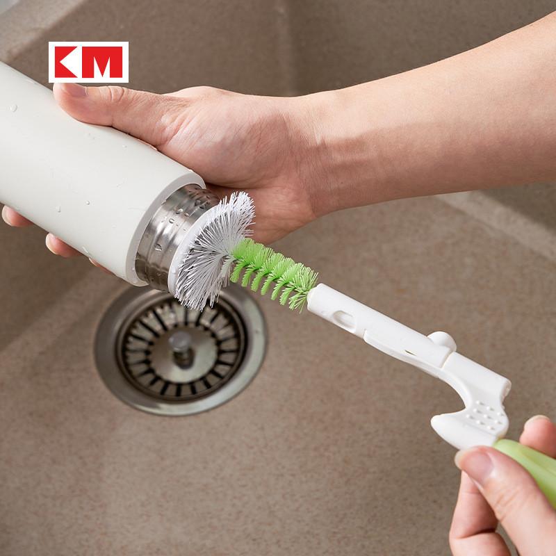 Degree 360 Km2066 Rotating Bottle Brush For Efficient Cleaning Of Bottles Cups And