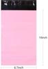 8.6x11.8 Inch Pink Polyethylene Shipping Bags Self Sealing Mailing Envelopes Waterproof Tear Resistant Mailers for Small Items Packaging 50 Pack