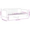 Vidaxl Sofa Z Funkcją Spania, Ciemnoszara, 90X200 Cm, Aksamit
