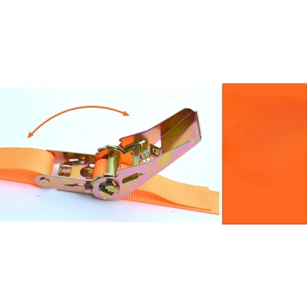 6m Cargo Strap Ratchet Tensioner Freight Car Fixed Tightener Tighten Rope For Luggage Goods Transportation Outdoor Camping