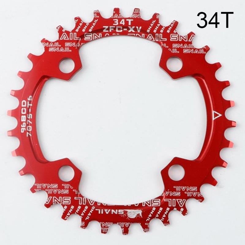 SNAIL 96bcd chainring mtb Mtb single chainring 32T/34T/36T Bicycle chain ring crown 32 teeth mtb Round Narrow Wide bike parts
