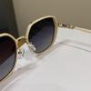 2025 Women's Trendy Sunglasses: Face Slimming, UV-Protection, Stylish Driving Shades with Bright Edges.