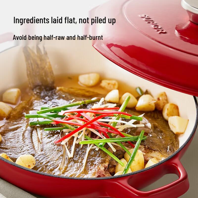 Supor 26cm Enamel Cast Iron Braising Pot