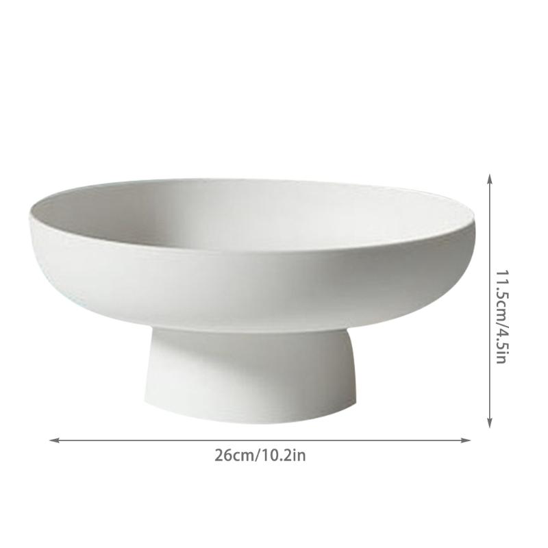 Fruit Vegetable Dish with Drainage Holes, Elegant Plastic Basket for Kitchen Counter/Table Centerpiece Decorative Storage Basket