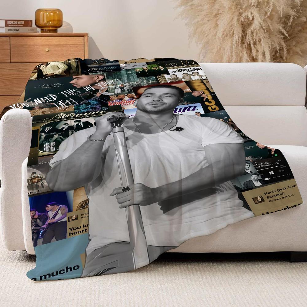 American singer Romeo Santos Blanket For Sofa Office Bed Plane Travel Sleep Read Relax Camping Soft And Warm